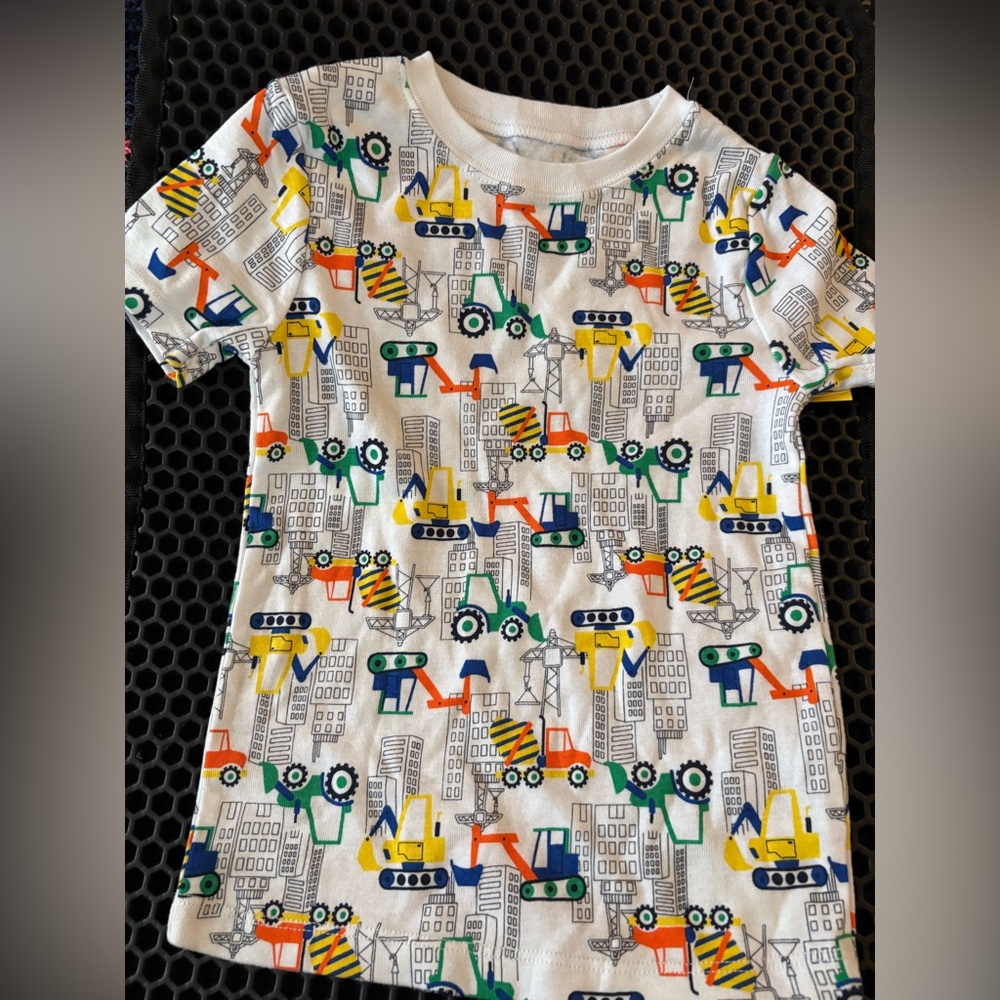 Wonder Nation Kids' Construction Pajama Set - Multicolor